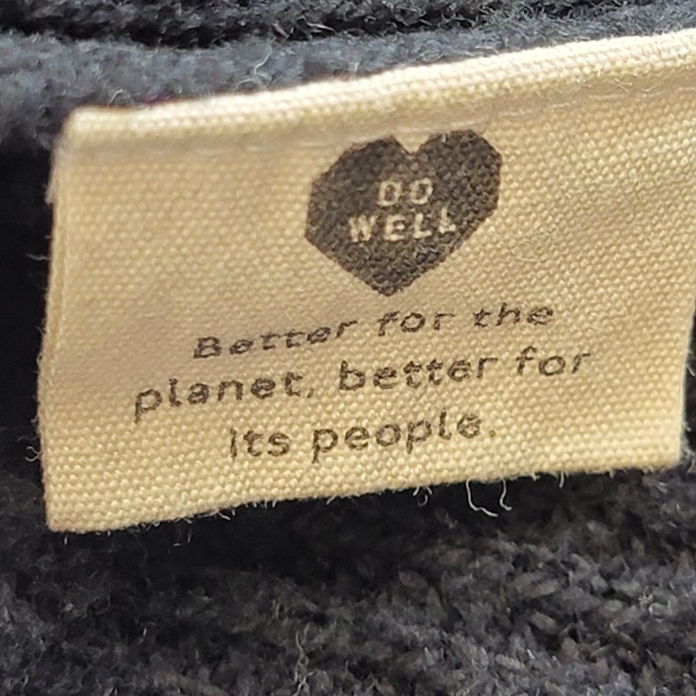 Madewell Thompson Pocket Pullover Sweater Black Long Sleeve Boat Neck Size S - Picture 10 of 10
